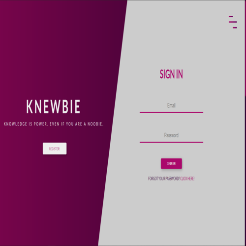 Screenshot of Knewbie Project