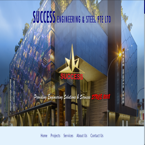 Screenshot of Success Steel Website